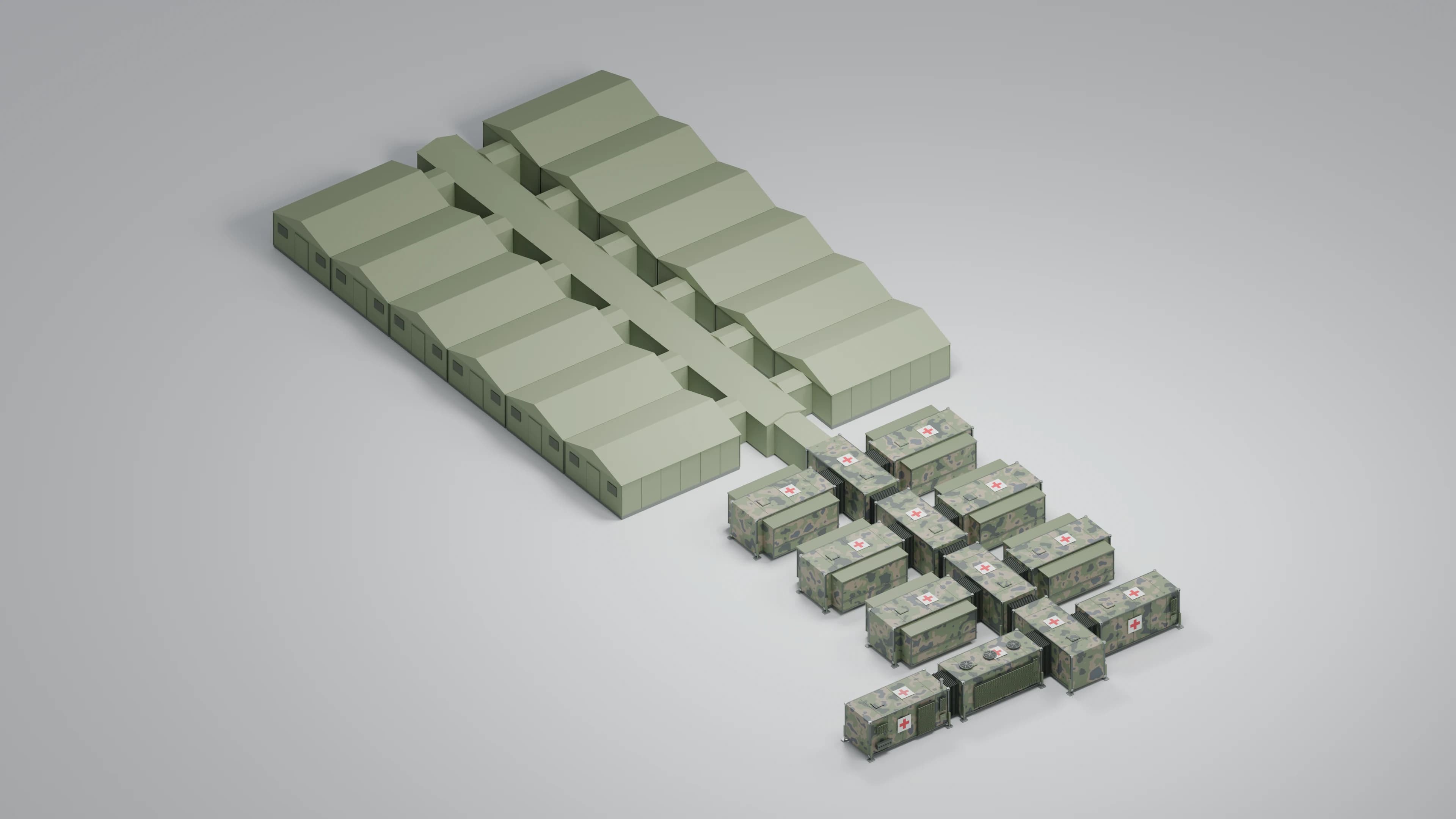 With patient accommodation. A complete perspective. Illustrative 3D render.