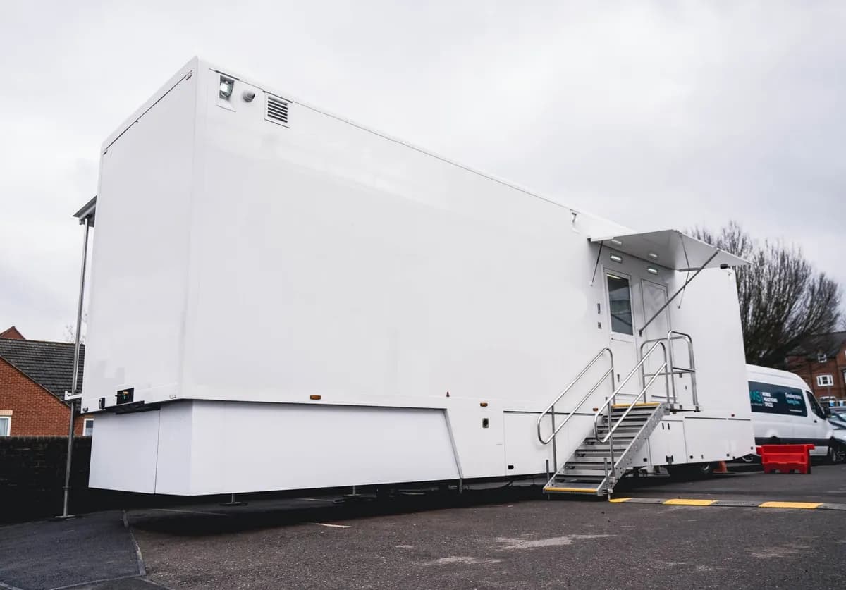 Decontamination Plus exterior with access steps