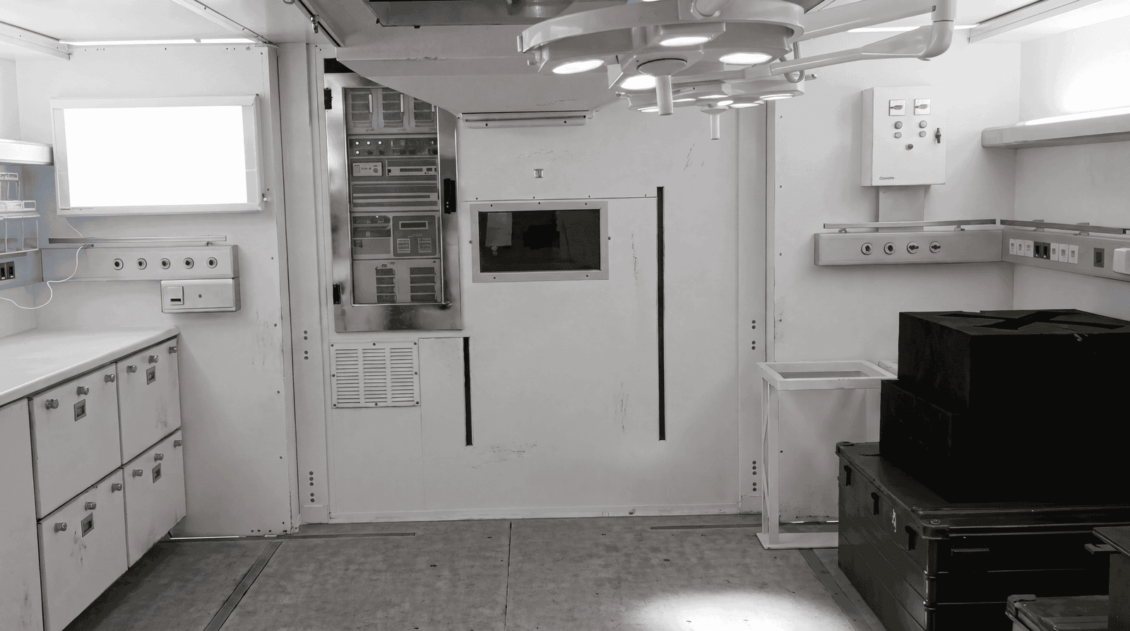 Inside the field hospital operating room