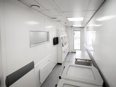 Decontamination Plus interior with reprocessing equipment